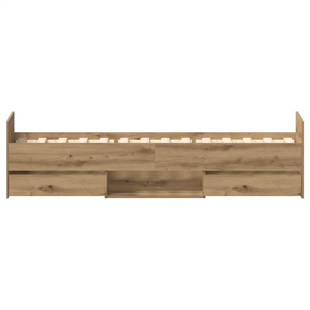 Giroletto senza Materasso Rovere Artigianale 90x200cm 3328804