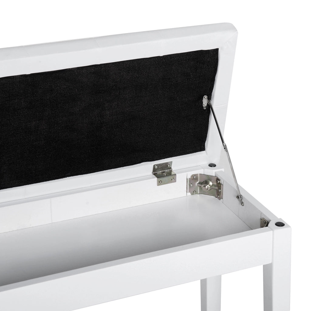 PANCA PER PIANOFORTE 79,5 x 39 x 15,9 cm Legno Bianco