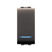 LIFE 4018 PULSANTE UNIPOLARE ILLUMIN.LE GRIGIO AN- ELETTROCANALI- 12,0 pz