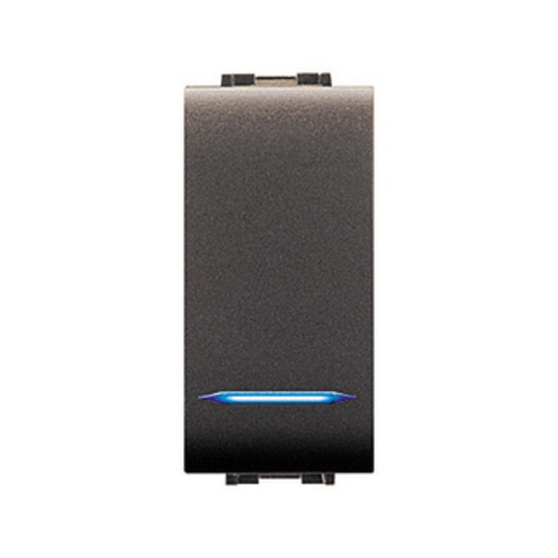 LIFE 4018 PULSANTE UNIPOLARE ILLUMIN.LE GRIGIO AN- ELETTROCANALI- 12,0 pz