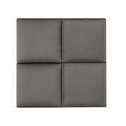 Set di 4 cuscini da parete in velluto 30 x 30 cm grigio scuro 03_0010647