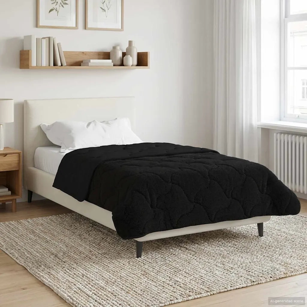 Piumone Completo Annuale Trapuntato Nero 135 x 220 cm 42026258