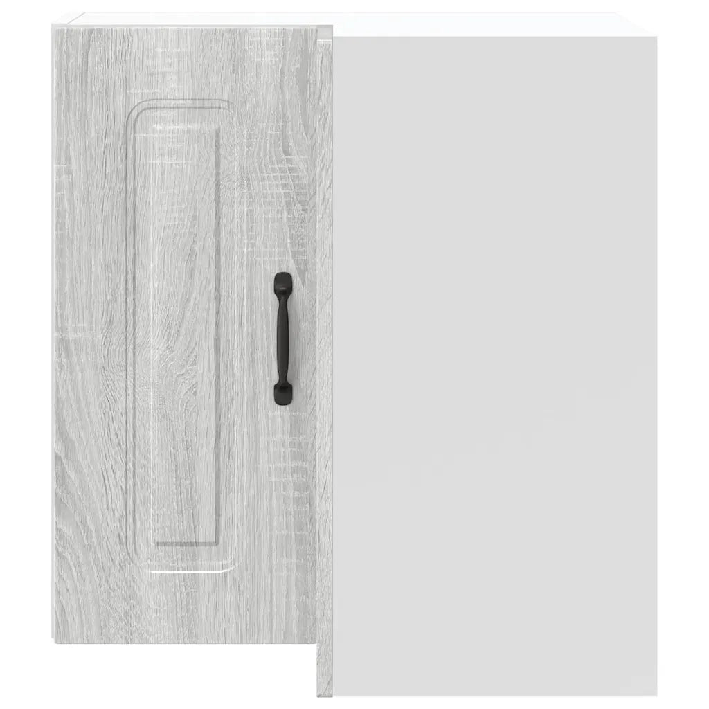 Pensile angolare da cucina 57 x 57 x 60 cm ampio spazio contenitivo design contemporaneo legno composito grigio 02_0050028