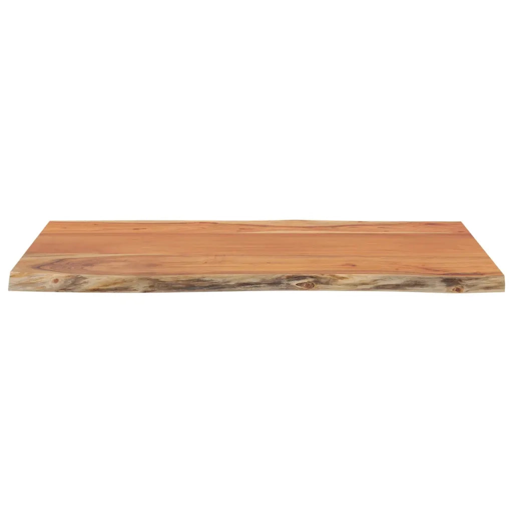 Piano Tavolo 60x40x2,5 cm Rettangolare Legno Acacia Bordi Vivi 370608