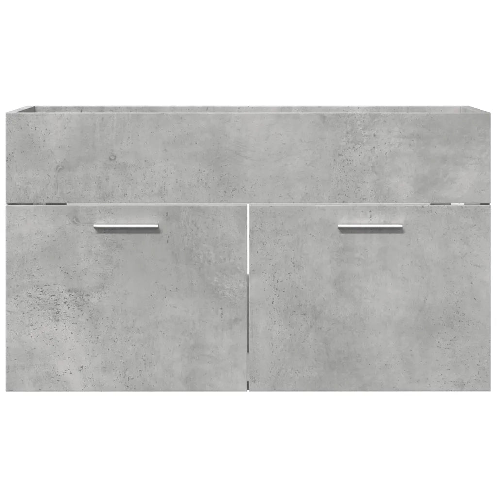 Mobile Sottolavabo Grigio Cemento 80x38,5x46 cm Multistrato