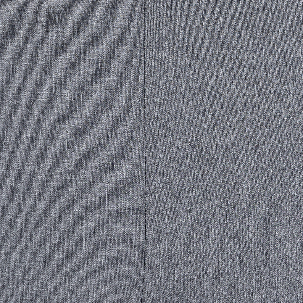 Testiera Letto Matrimoniale Imbottita Design a Bottoni 160x7x120 cm Tessuto Effetto Lino Grigio