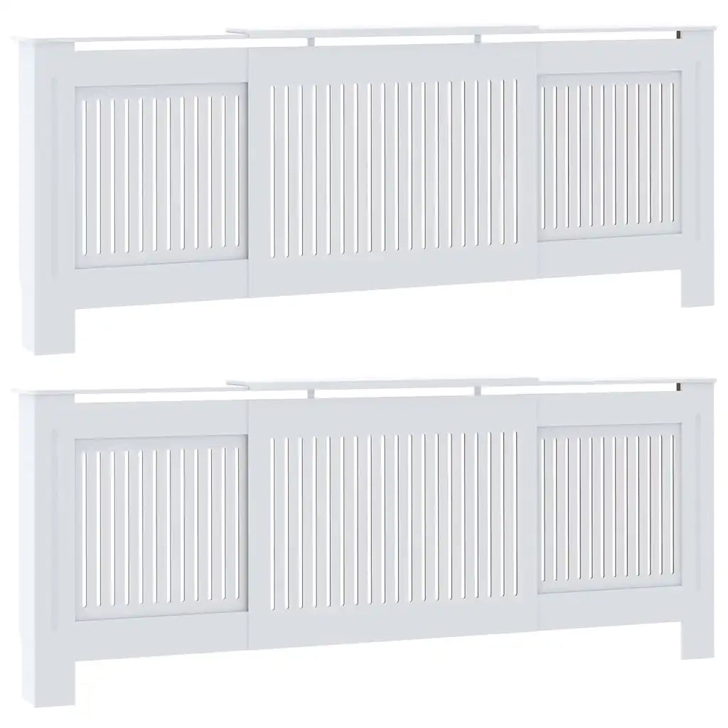 Copertura per radiatori 2 pcs Bianco 205 x 20,5 x 81,5cm 3403237