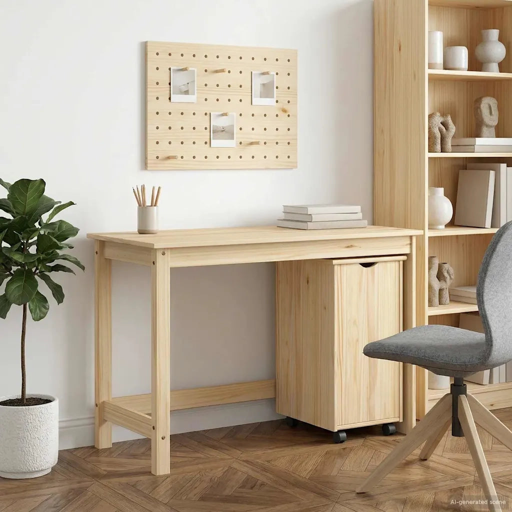 Set di Scrivania e Armadietto 2 pz Marrone 3438784