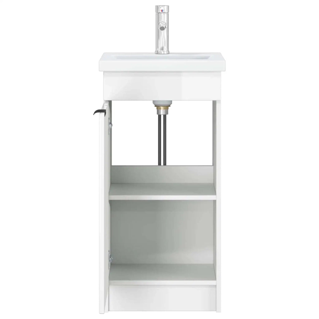Mobile da bagno con lavabo Bianco Lucido 42 x 40 x 84,5 cm 890088