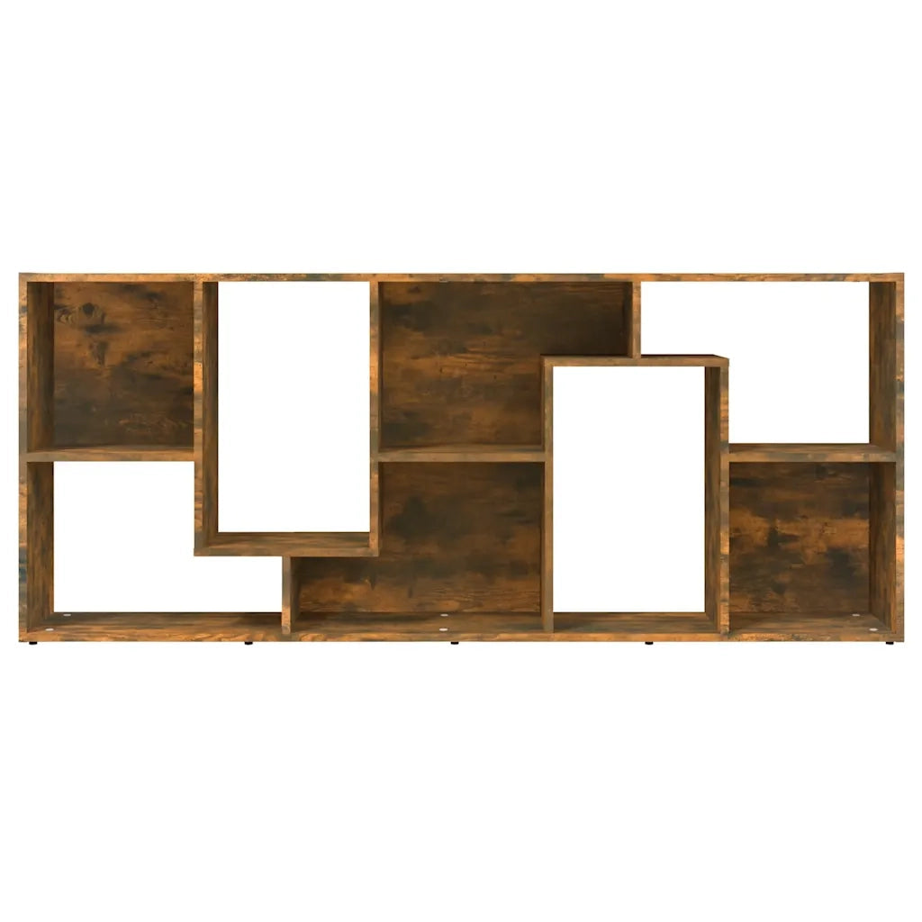 Libreria-Scaffale per Libri-Mobile di Stoccaggio Rovere Fumo 67x24x161 cm in Legno Multistrato