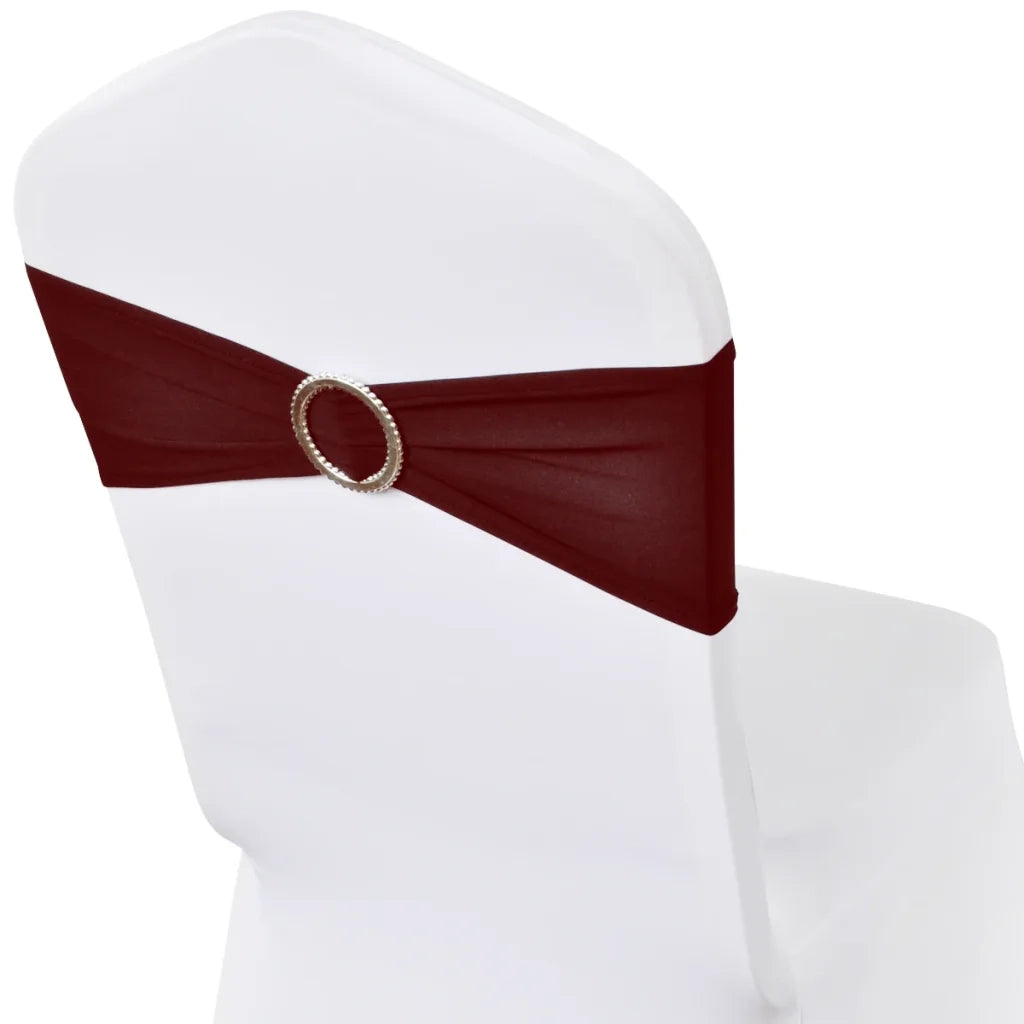 Fascia Elasticizzata BordÃ² Decorativa Sedia con Fibbia Diamante 25 pz cod mxl 40434
