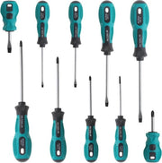 Set a rotella a 10 pezzi, acciaio cromato-vanadio con punta magnetica, rotella magnetica a 5 misure, per riparazioni, fai da te e artigianato (10)