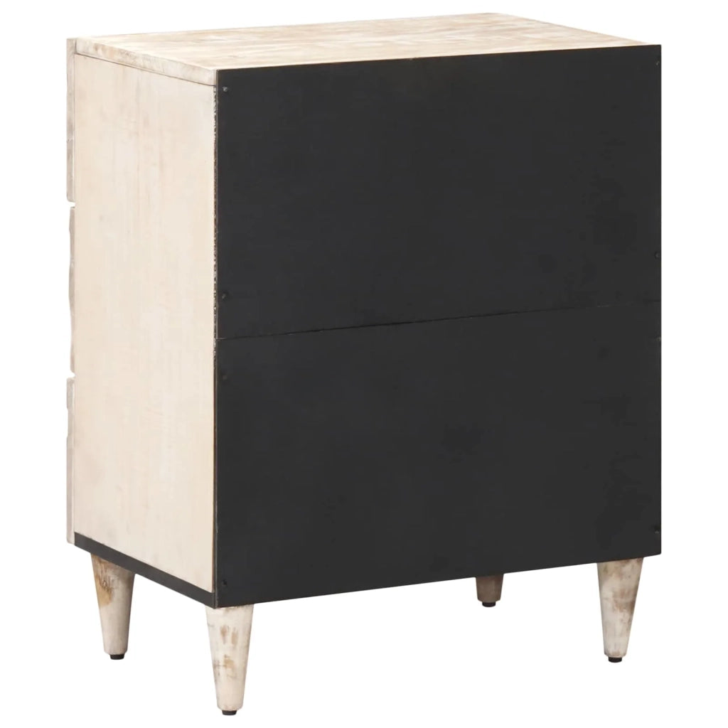 Mobiletto da Letto con cassetto Bianco 50 x 33 x 60 cm 4018377