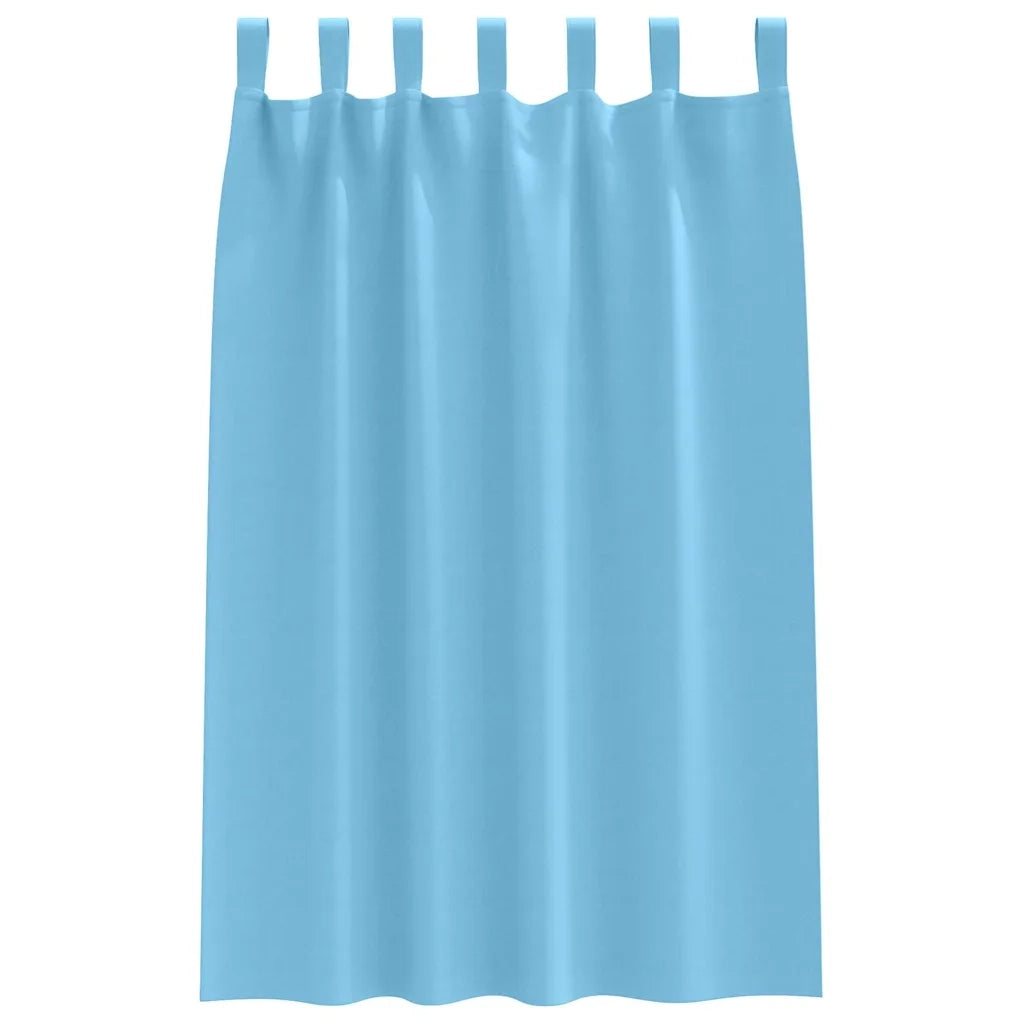 Tende Blackout con Anelli 2 pcs Blu Chiaro 175 x 140 cm 4107544