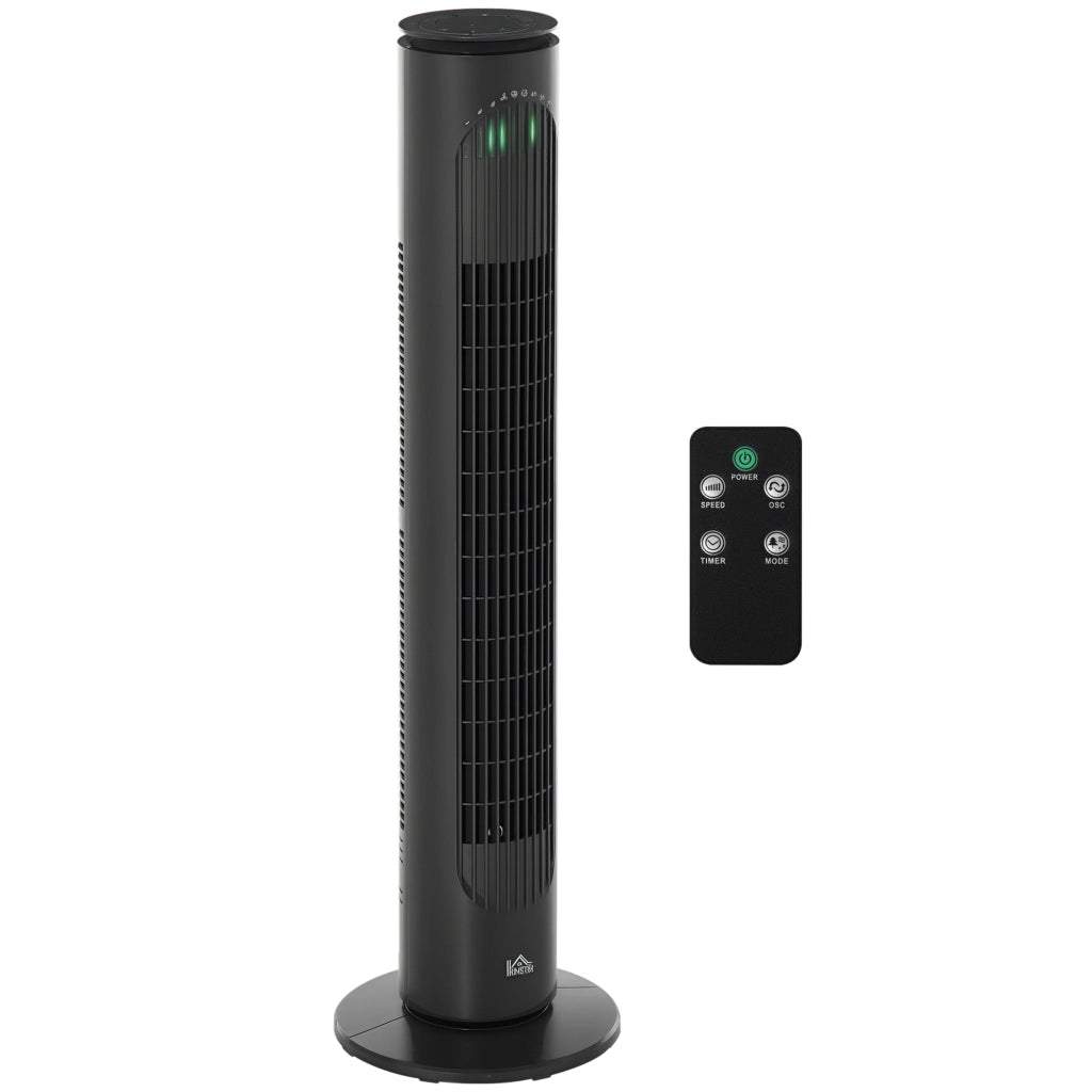 Ventilatore a colonna ¨C zephmum ¨C 45W telecomando timer 3 velocit¨¤ 22x77 cm grigio scuro