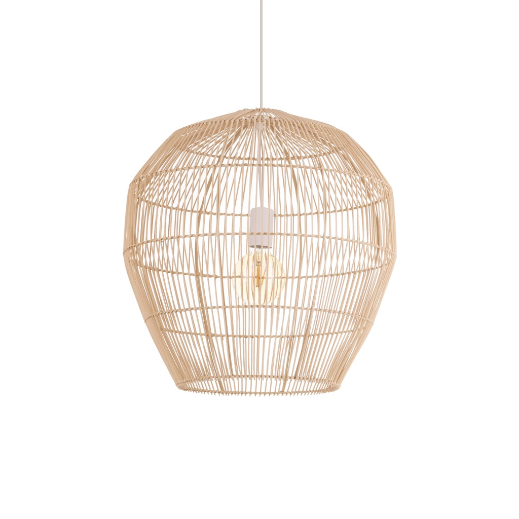 Lampada a sospensione in bambù Haiti M E27 25W Nowodvorski