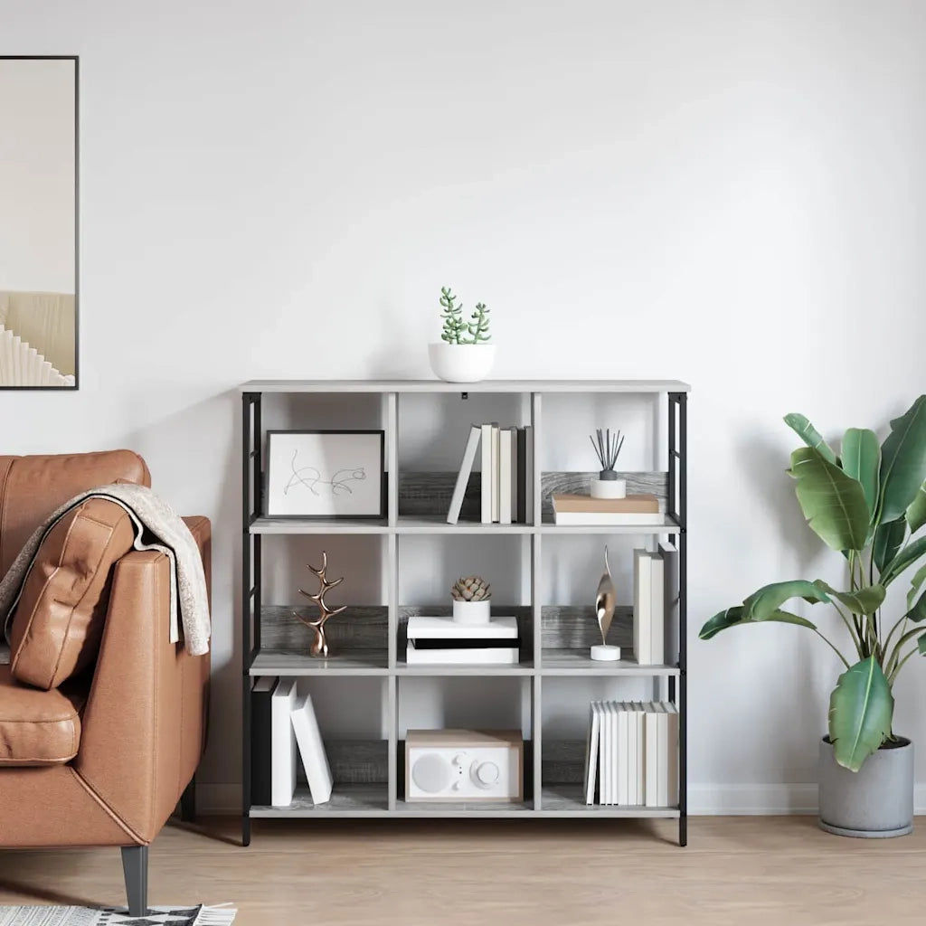 Libreria Grigio Sonoma 102 x 32 x 104,5 cm Legno multistrato 884009