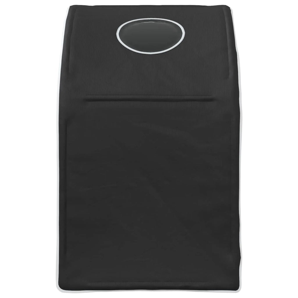 Tunnel per Letto 2 pcs Nero 211 x 52,5 x 2 cm Poliestere 893707