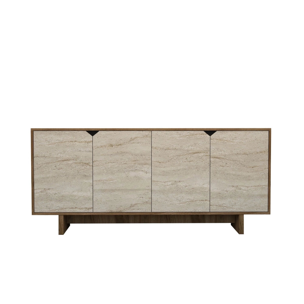 Credenza in legno "Istemi" - 180 x 40 x 81 cm - Travertino
