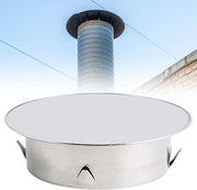 Detersivo per camino Ø180 mm - Copertura tubo di scarico - Copertura tubo di fumo - Acciaio inossidabile - Copertura di alimentazione di parete - Prevenzione della toccata - Copertura di tubo