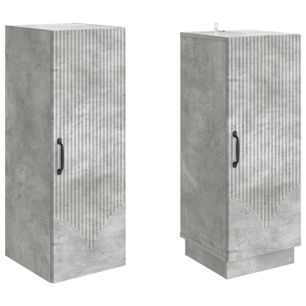 Set di armadi 2 pcs Grigio Cemento Legno ingegnerizzato 3416793