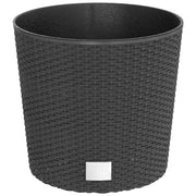 Fioriera rialzata per piante e fiori per terrazza giardino e interni rimovibile 15/15,3 L rattan PP antracite 02_0038600
