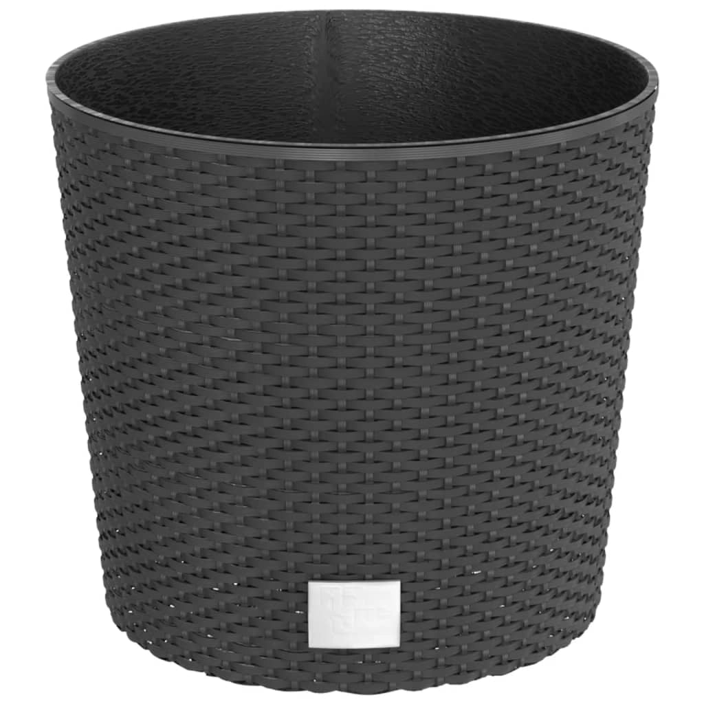 Fioriera rialzata per piante e fiori per terrazza giardino e interni rimovibile 15/15,3 L rattan PP antracite 02_0038600