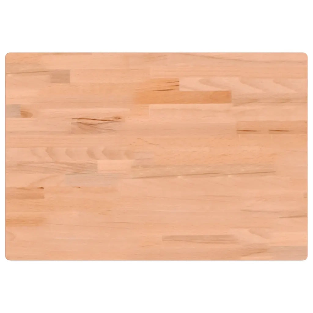 Piano Tavolo | Superficie Tavolo | Piano Scrivania 80x55x2,5 cm in Legno Massello di Faggio