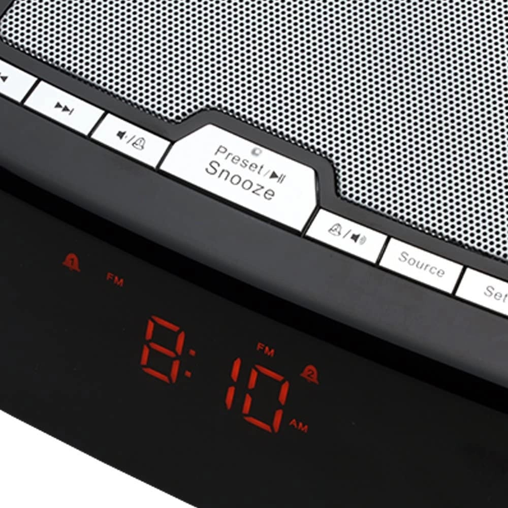 Trade Shop - Orologio Sveglia Per Iphone/ipod Docking Station Lettore Audio Mp3 Aux Radio -