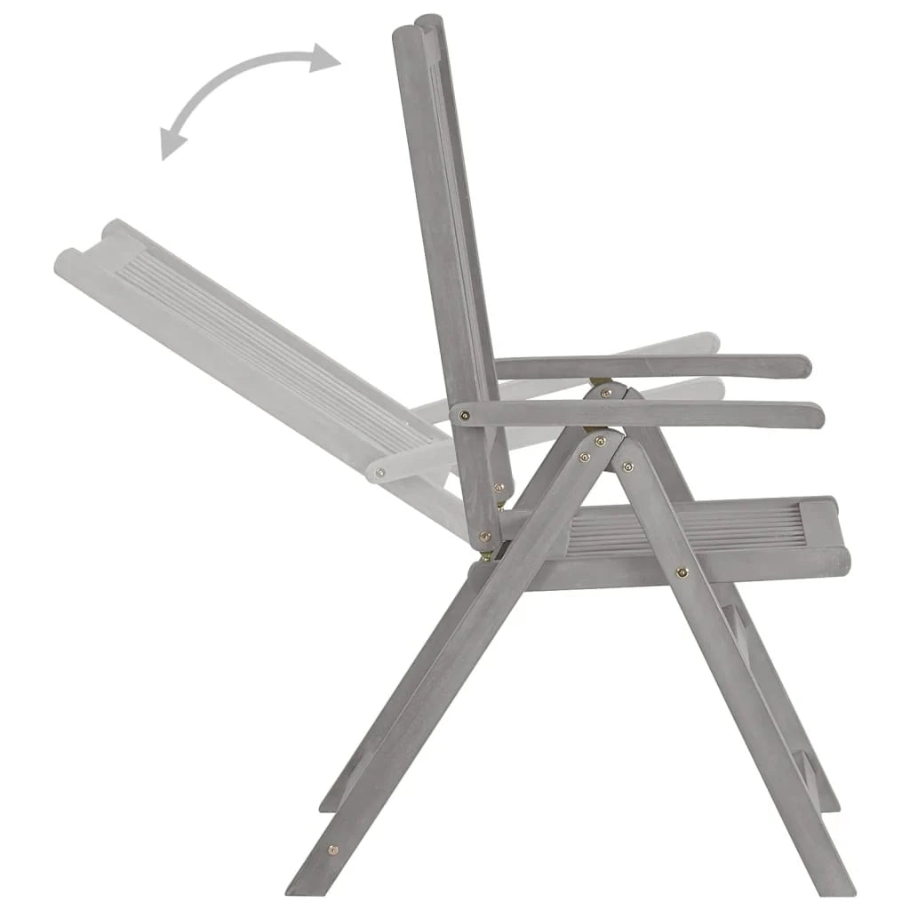 Set da pranzo da giardino 5 pezzi mobili da esterno legno massello di acacia 02_0013748