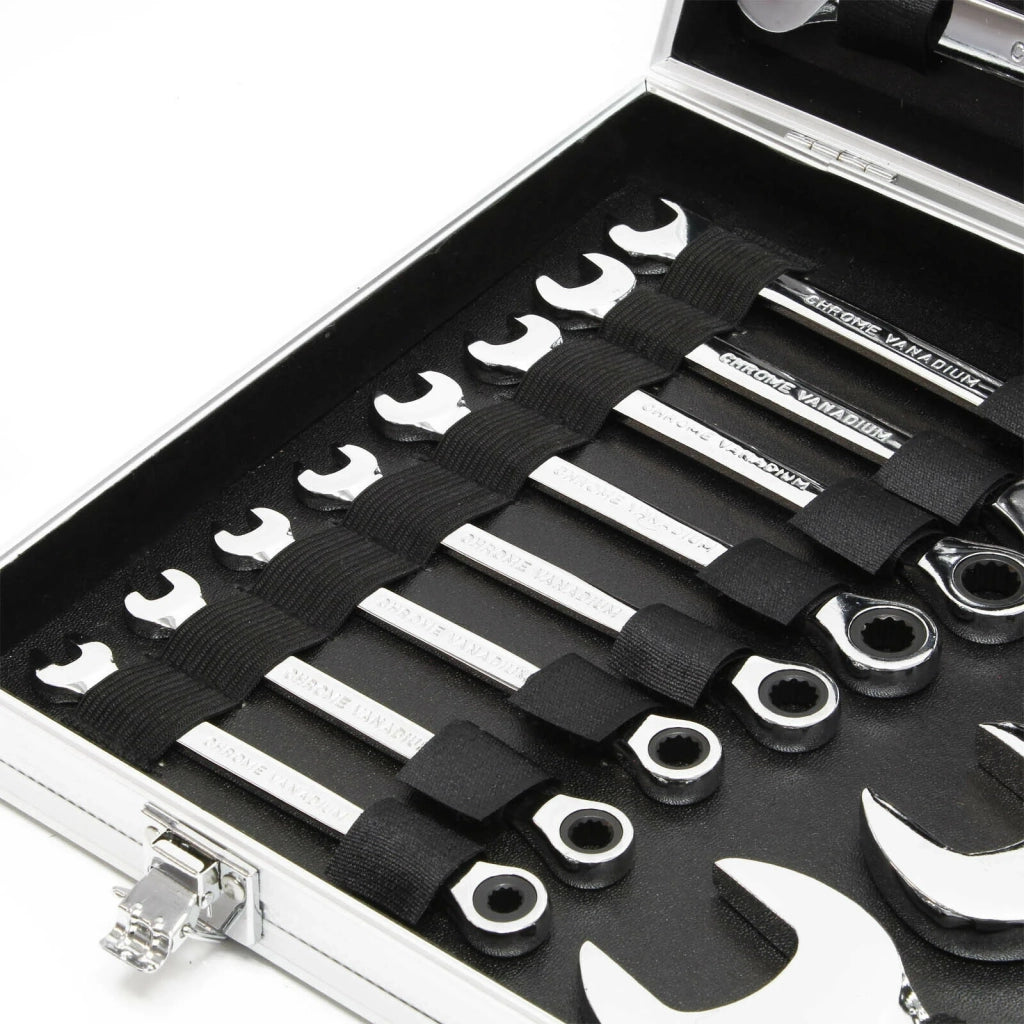 Set di chiavi a cricchetto da 22 pezzi 6-32 mm chiave a forchetta utensili 16_0002698