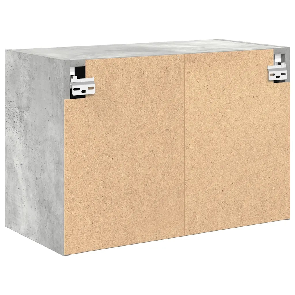 vidaXL Pensile per Garage Grigio Cemento in Legno Multistrato