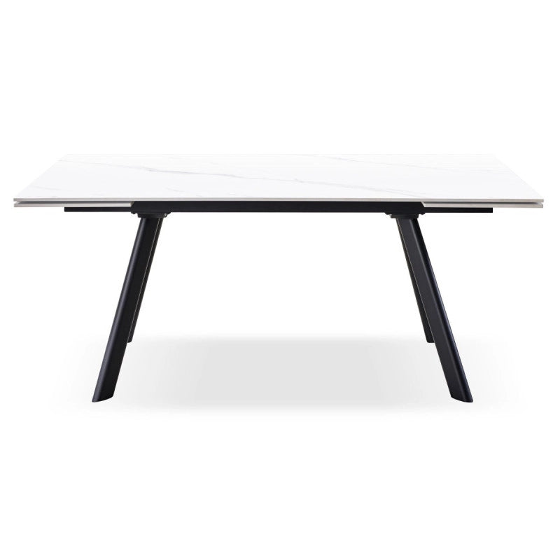 Tavolo Allungabile Trevor 160(240)*90*75 Cm Bianco Marmorizzato