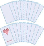 20 pezzi di cartoncino per cucito a croce con bordo scolpito - tessuto per cucito con bordo colorato - tessuto per cucito a raso - tessuto per cucito a nastrini per uso creativo