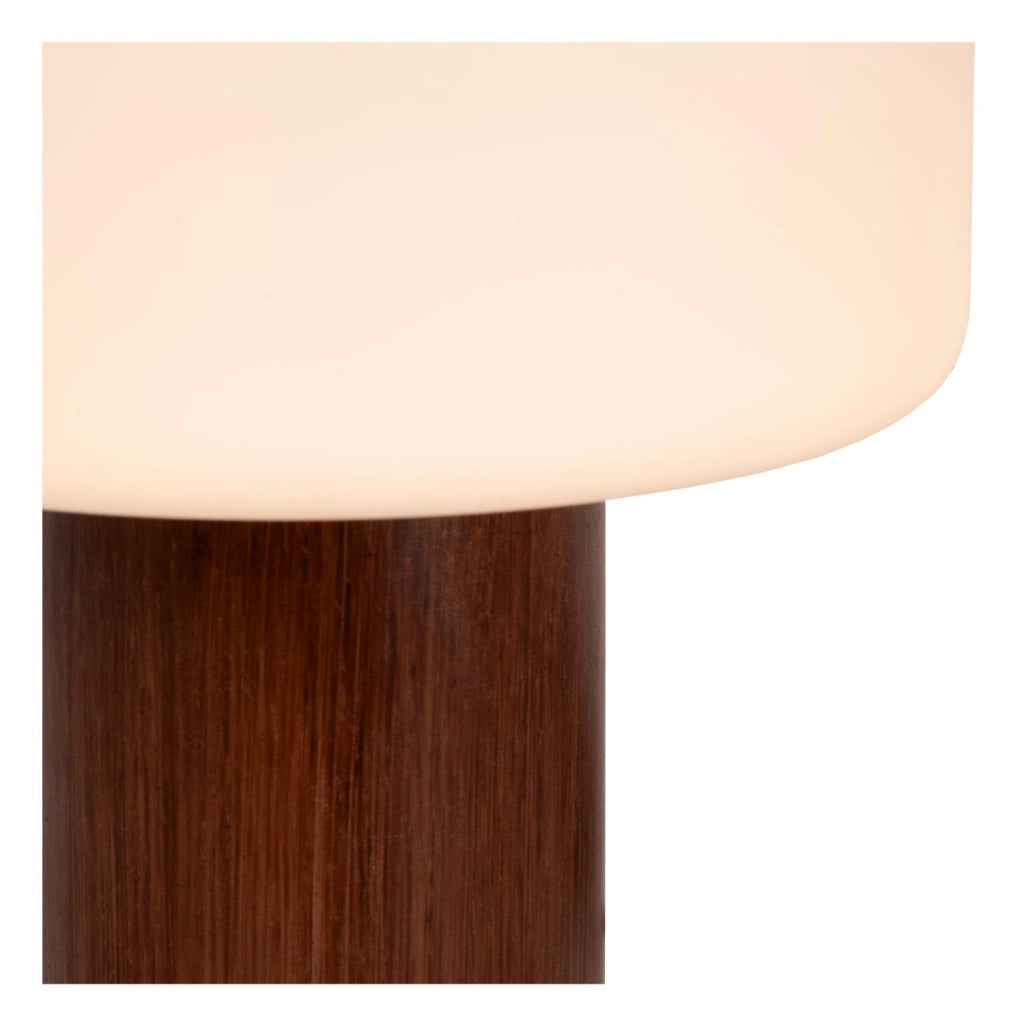 Lampada da tavolo scandinava Kenan legno 1xE14 Lucide