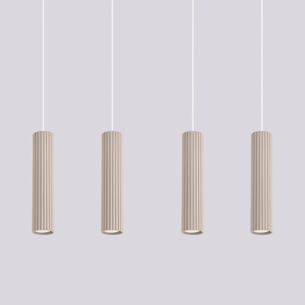 Lampada a sospensione KARBON 4L taupe