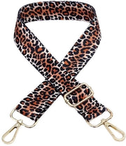 Cinturone da spalla regolabile 80-140 cm - Cinturone per borse - Cinturone ampio con fibbia - Disegno leopardo - Cinturone di riserva - Cinturone per borse