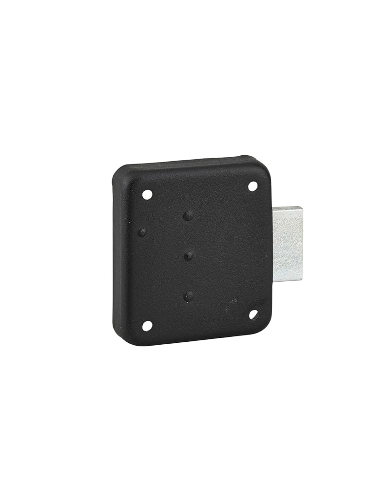 Serratura per mobile, mobilio, destra, asse 35mm, 70x60mm, nero, 3 chiavi - THIRARD