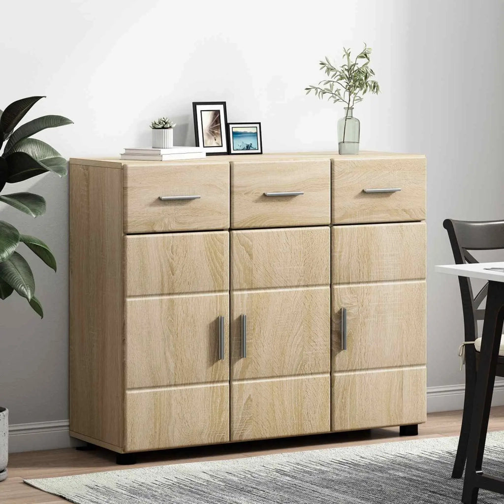 Credenza con porta FLORIN Rovere Sonoma 88,5 x 30,5 x 73 cm 880313