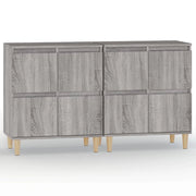 Buffet credenza cassettiera armadio mobile contenitore organizer per cucina soggiorno salotti set di 2 Sonoma 60 x 35 x 70 cm in legno ingegnerizzato grigio 02_0036964