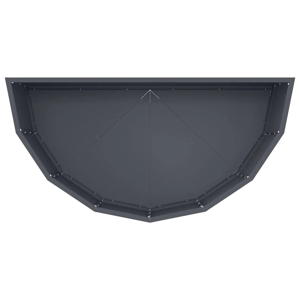 Fioriera | Cassetta per fiori | Vaso Antracite 90 x 45 x 35 cm Acciaio