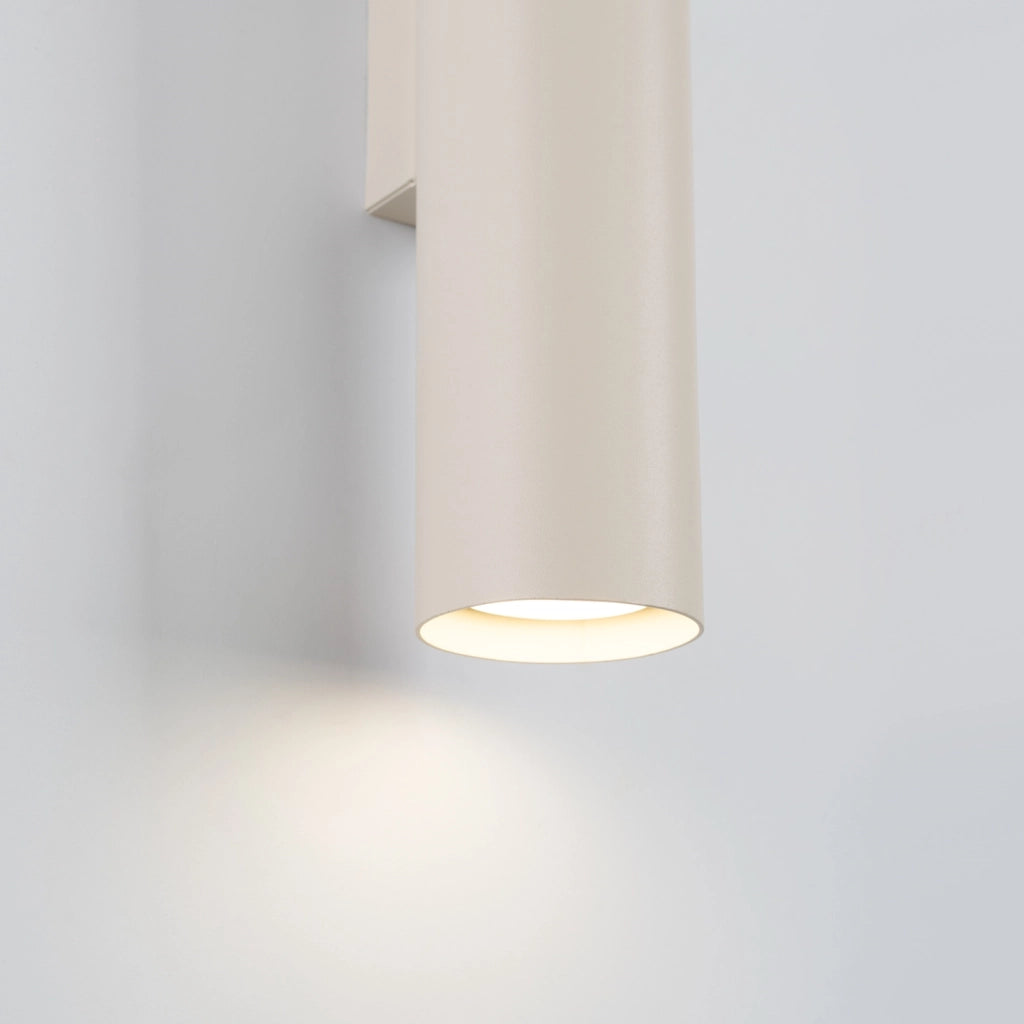 Applique MODENO Pure Lume beige tubo 30cm 2xGU10 su-giù