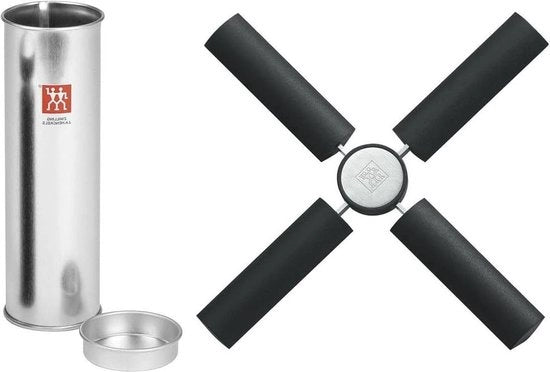 Sostituto di tavolo - Resistente al calore - Adatto per ogni tavolo - 1 pezzo - Nero - Silicone - 20 cm