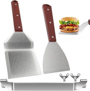 Accessori per barbecue, acciaio inossidabile, set di BBQ di alta qualità, con borsa portatile, set di accessori per barbecue ideale per uomini, con termometro per carne, regalo.