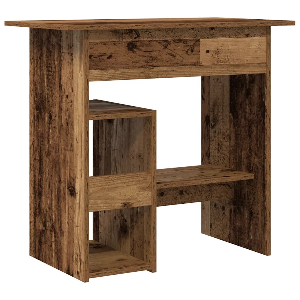 Scrivania Legno Antico 80x45x74 cm in Legno Multistrato