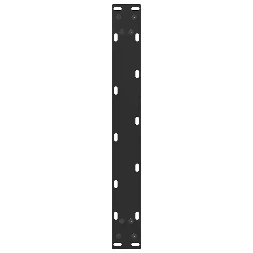 Gambe per Tavolino da Caffè a Forma di U 2 pz Nere 50x(42-43) cm Acciaio 4013156
