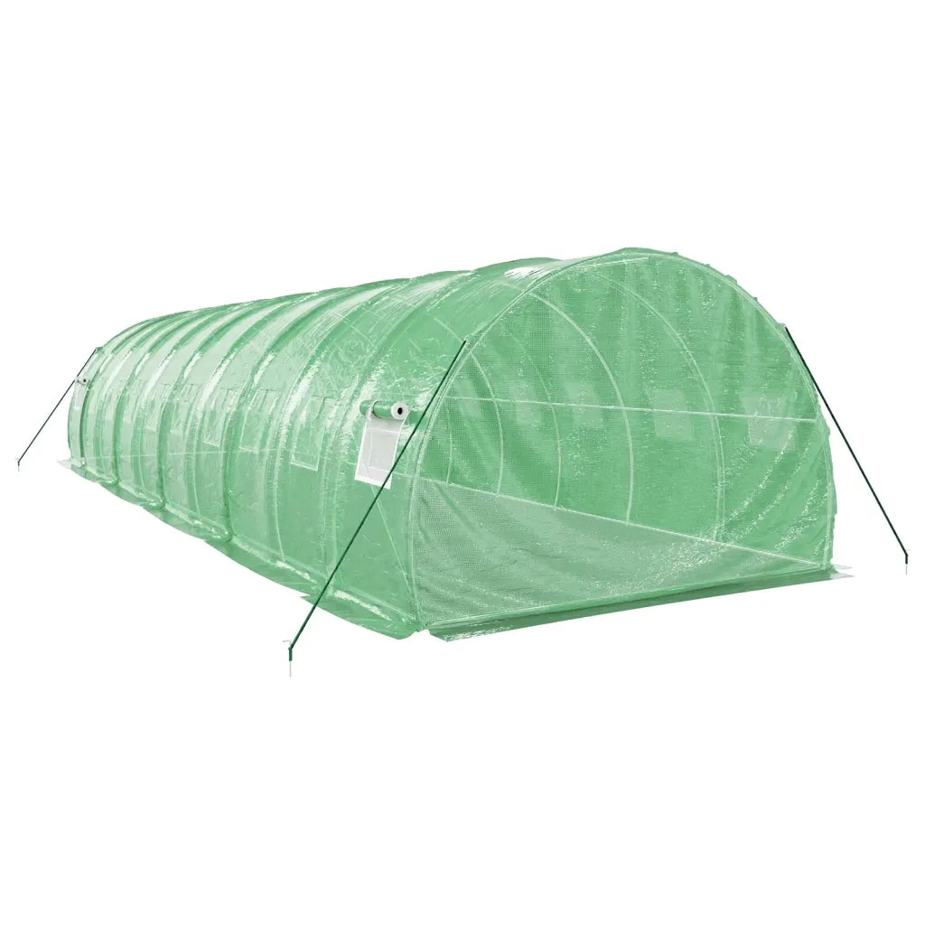 Serra con Telaio in Acciaio Verde 30 mÂ² 10x3x2 m