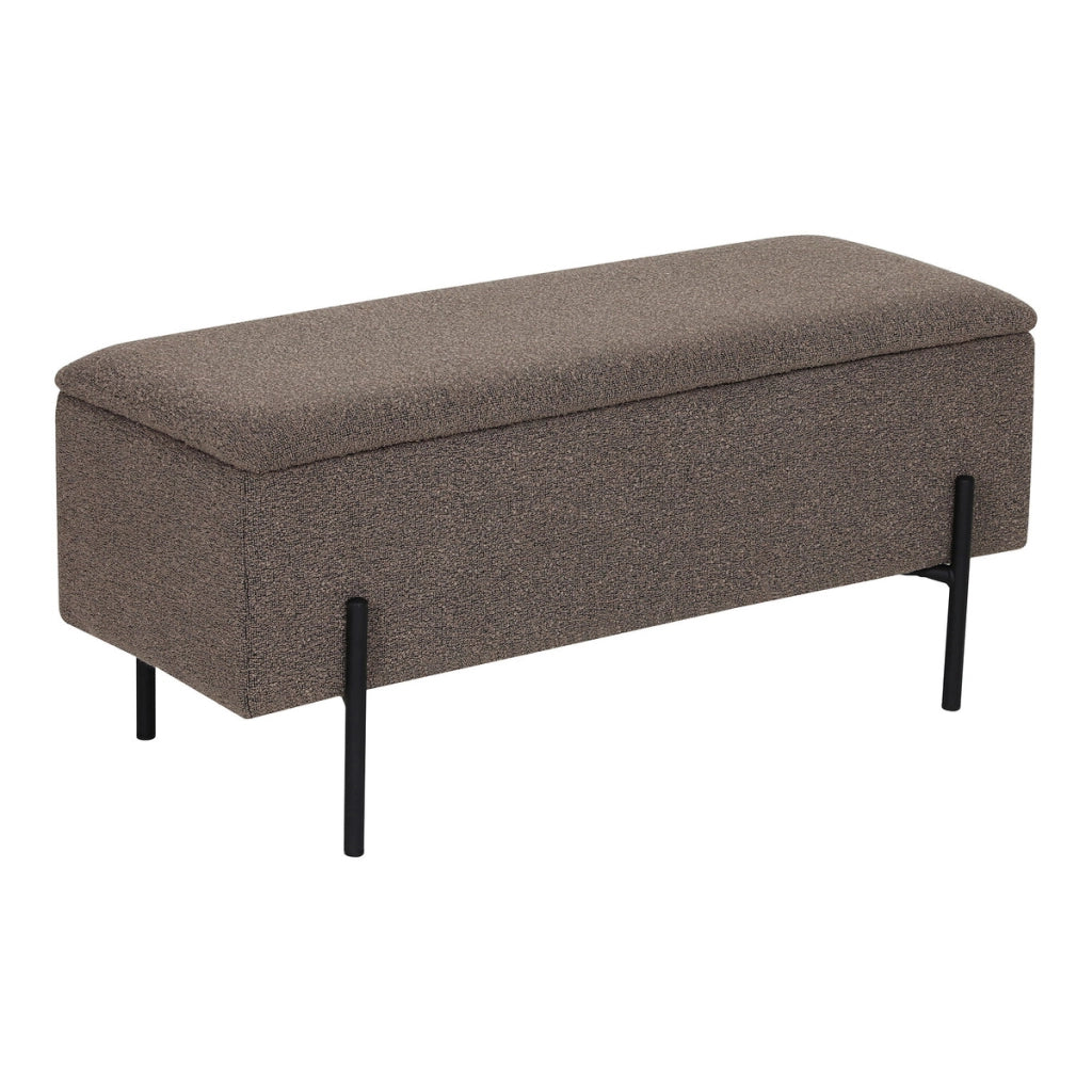 Panca Watford, Marrone, Poliestere, 36,5x95x43 cm