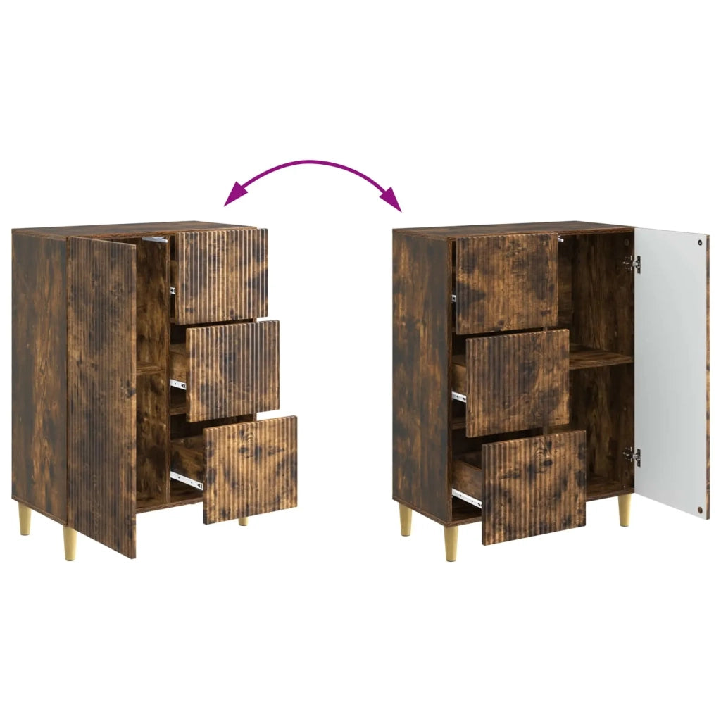 Credenza Rovere Fumo 66 x 34,5 x 90 cm Legno ingegnerizzato 894630