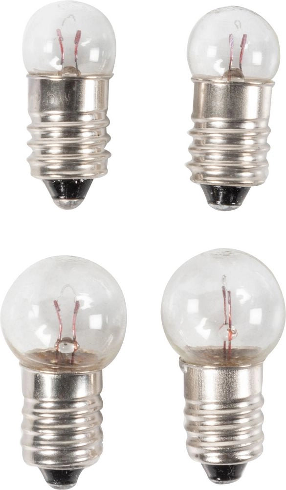 Set di quattro lampadine per fanali bici anteriori e posteriori